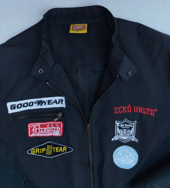 Ecko Unltd Racing jakna sa vezovima i patch detaljima prišivači