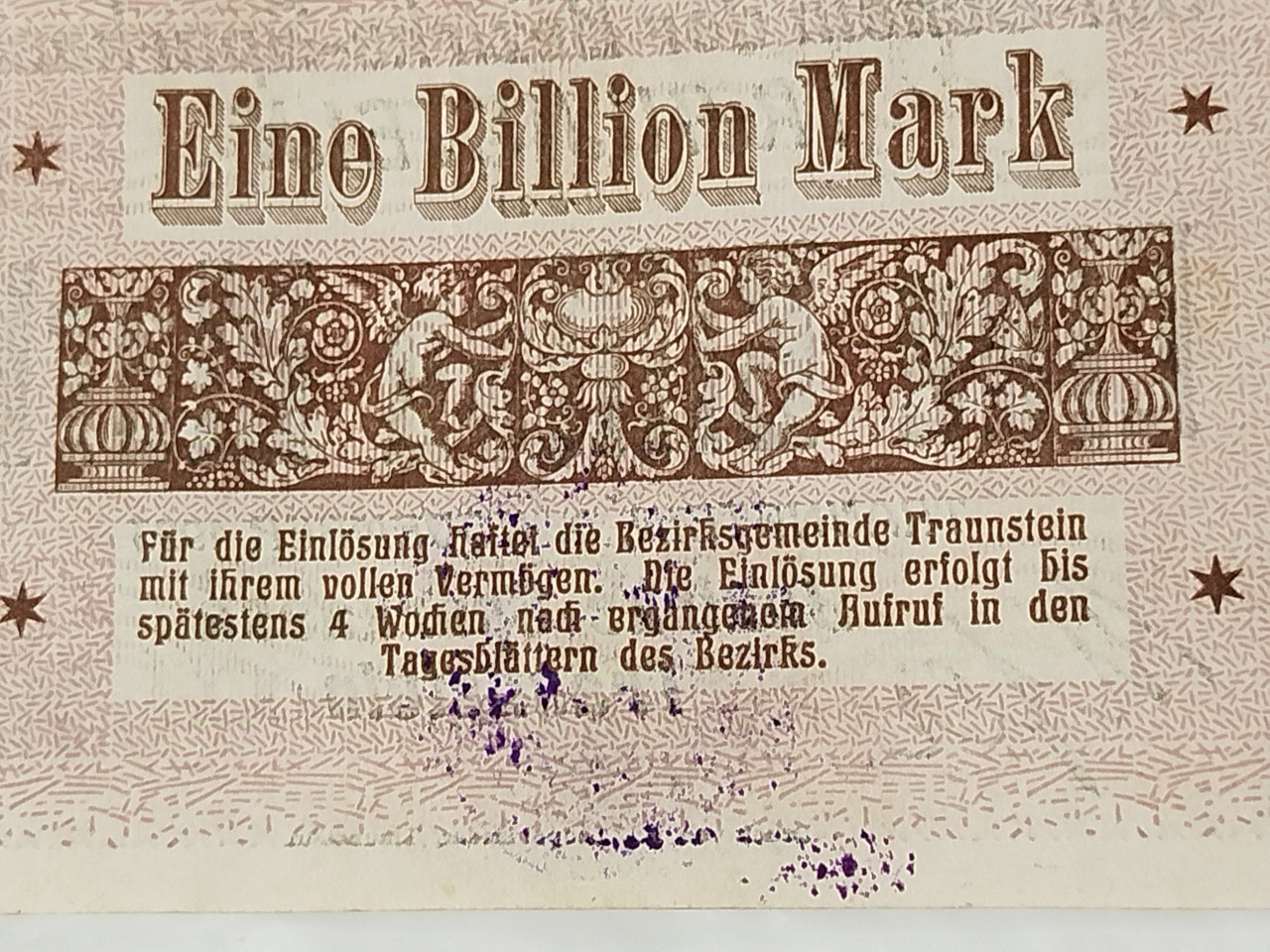 Milijarda maraka stara njemačka obveznica banknota
