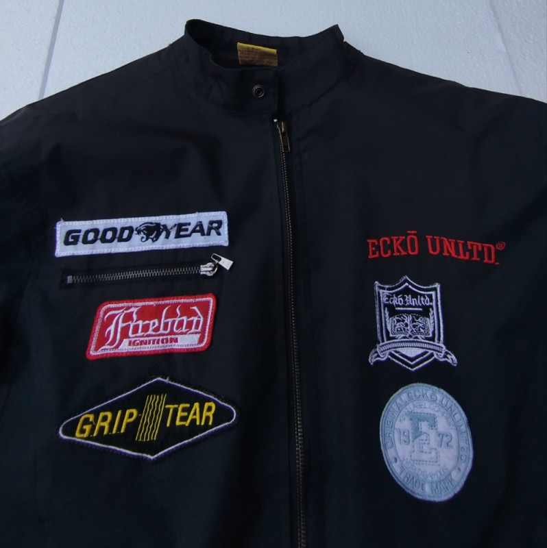 Ecko Unltd Racing jakna sa vezovima i patch detaljima prišivači