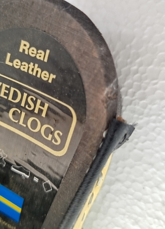 Klompe švedske Swedish Clogs prava koža broj 39