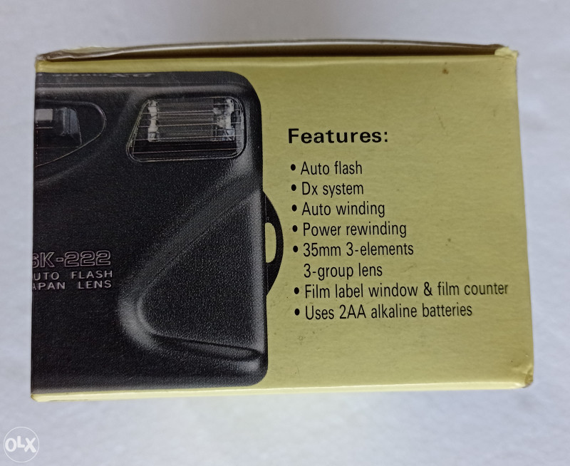 SKINA fotoaparat SK-222 35 mm Auto flash Japan lens