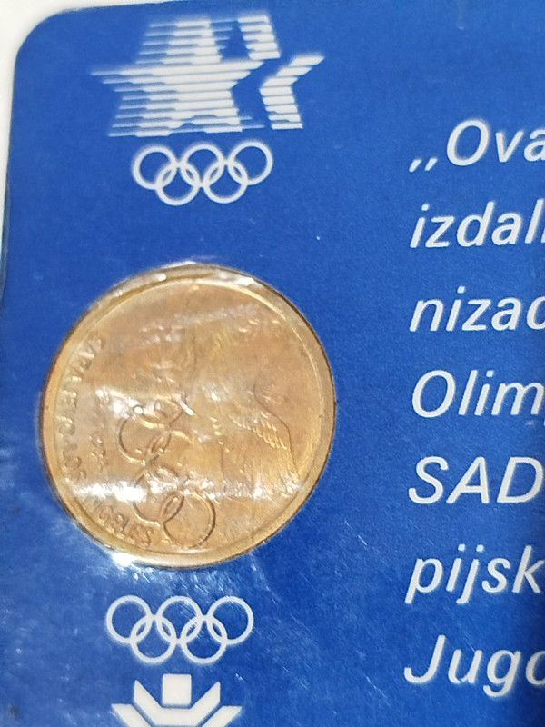 Olimpijski medaljon Sarajevo Los Angeles 1984 kovanica