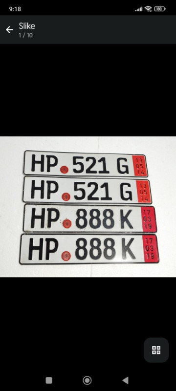Registarske tablice različite strane dekoracija kolekcionarske