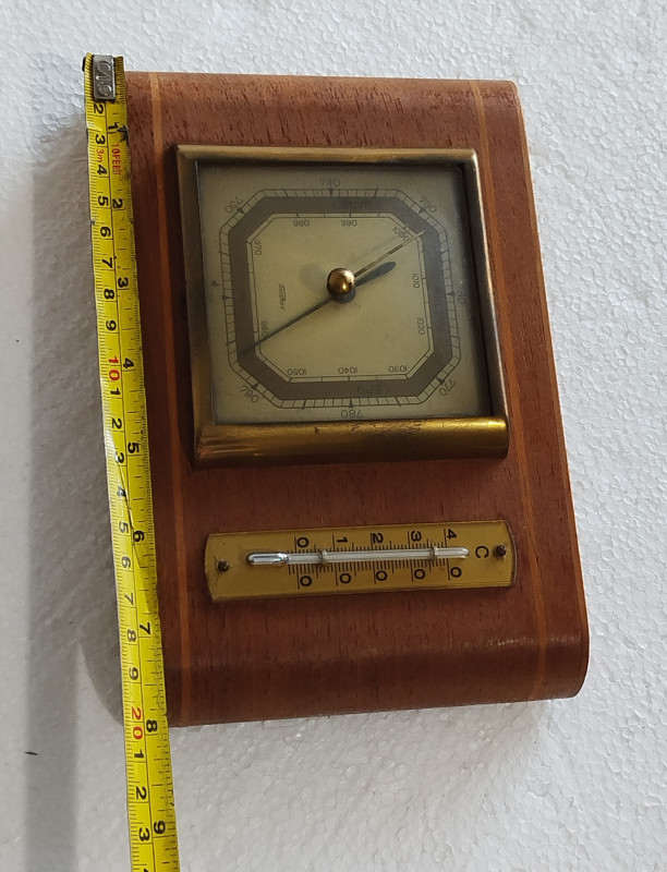 FISCHER barometar i termometar stari vintage