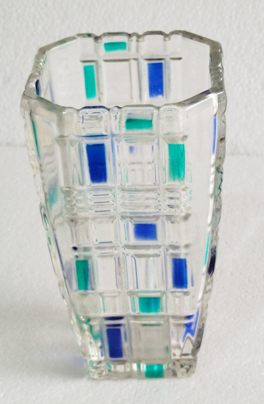 Original Waltherglas staklena vaza vintage dizajnerska