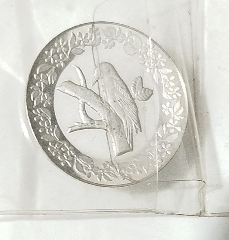 Kolekcionarski set metalnih medaljona 20 komada ptice