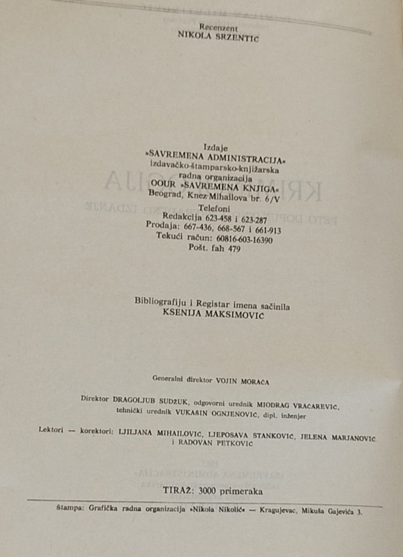 Kriminologija Milan Milutinović knjiga udžbenik