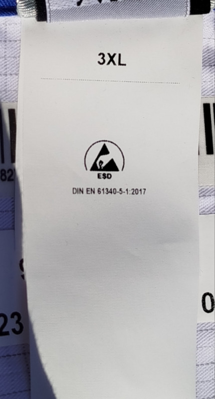 Zaštitini radni mantil ESD Mewa Naptex nenošen veći