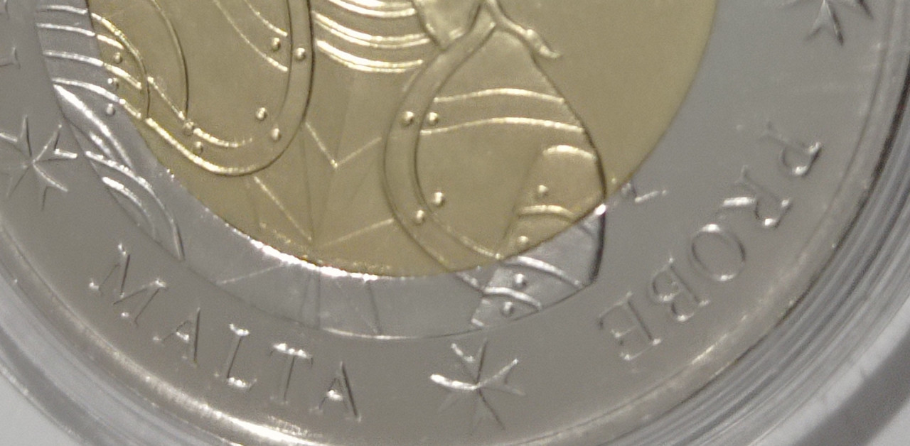 Dva 2 euro evro Malta  Specimen kovanica novčić  2004