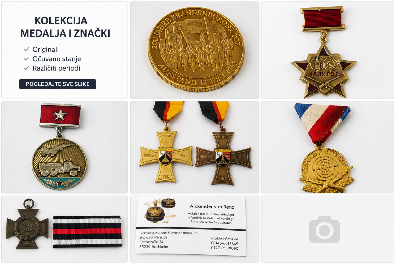 Medalje značke ordeni vojni istorijski kolekcionarski različiti