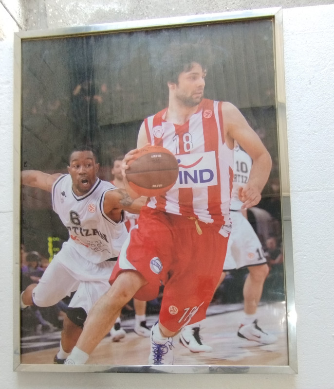 Miloš Teodosić Olympiakos poster veći uokviren košarka