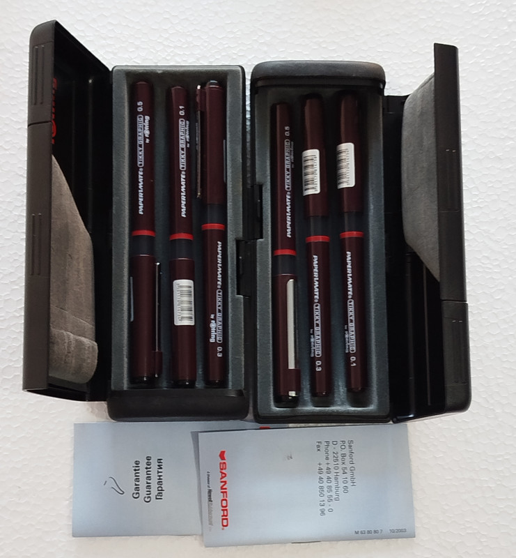 Rotring olovke za crtanje Paper Mate Tikky Graphic šest