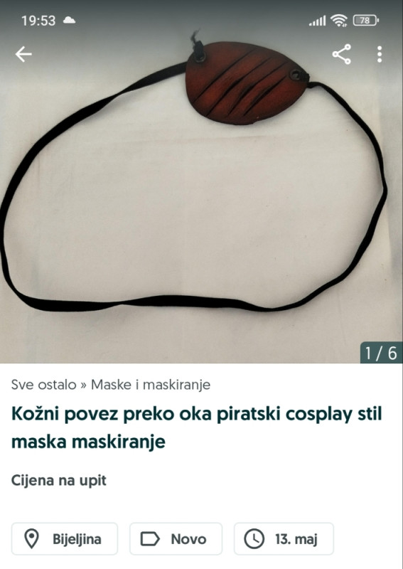 Maske kostimski dodaci Halloween cosplay zabava prank horor šala