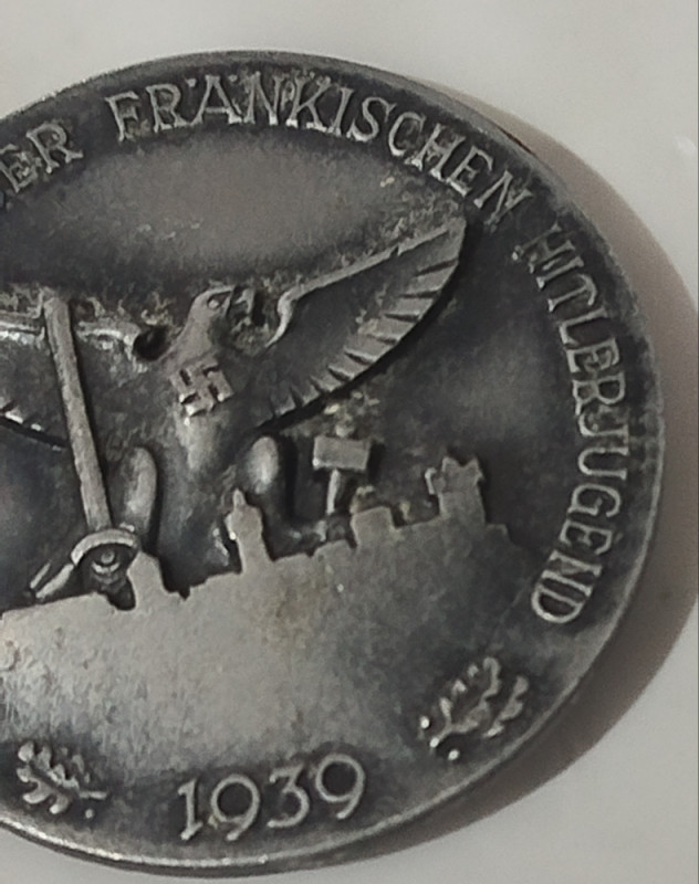 Originalna značka Gebietsreffen der Frankischen Hitlerjugend 1939