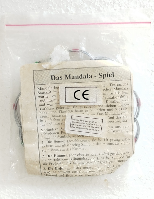 MANDALA igra žica perle EMA Njemačka Indija ručna izrada