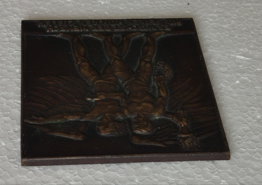 Bronzana sportska plaketa Atletika Njemačka 1930-ih godina stara