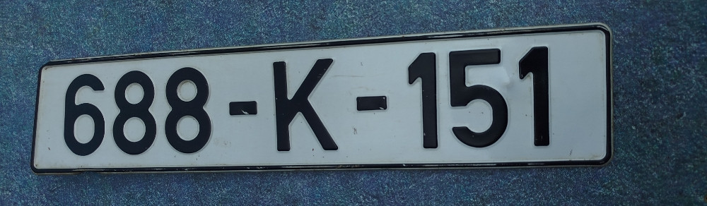 Stare registarske tablice vintage kolekcionarski primjerci dekor