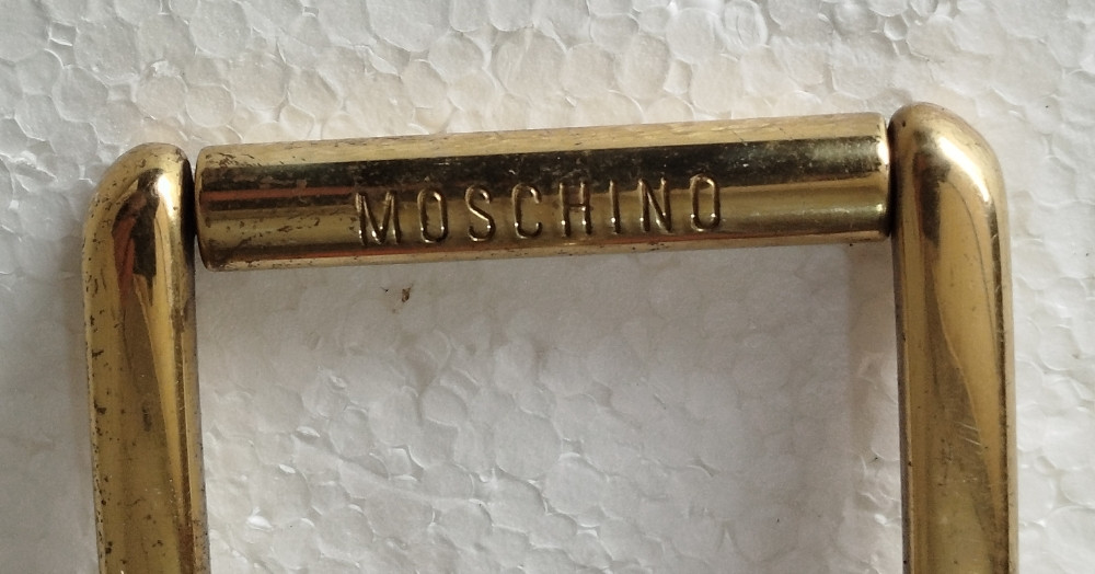 MOSCHINO Redwall kožni kaiš hlače pantolone original markirani