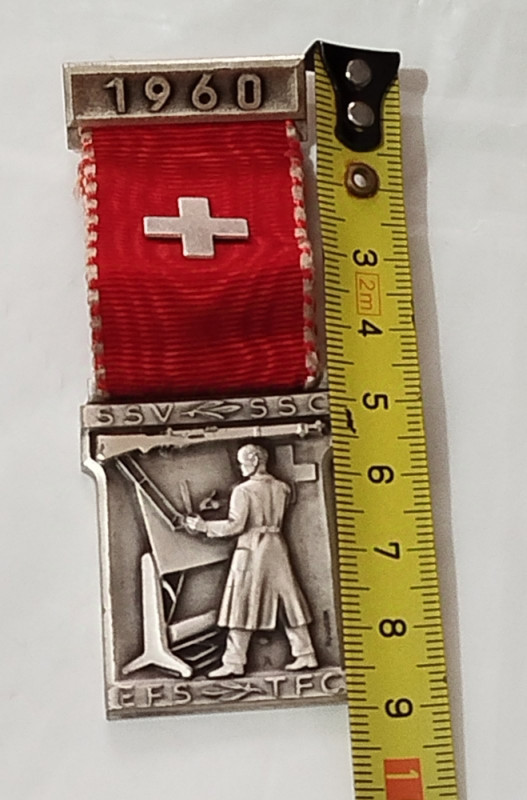 Švajcarska medalja orden stari 1960 Švajcarac obavlja težak rad