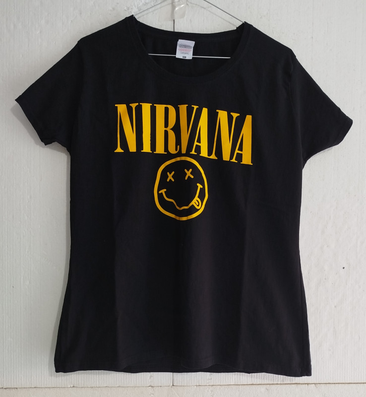 NIRVANA majica ženska smajli logo alternative rock