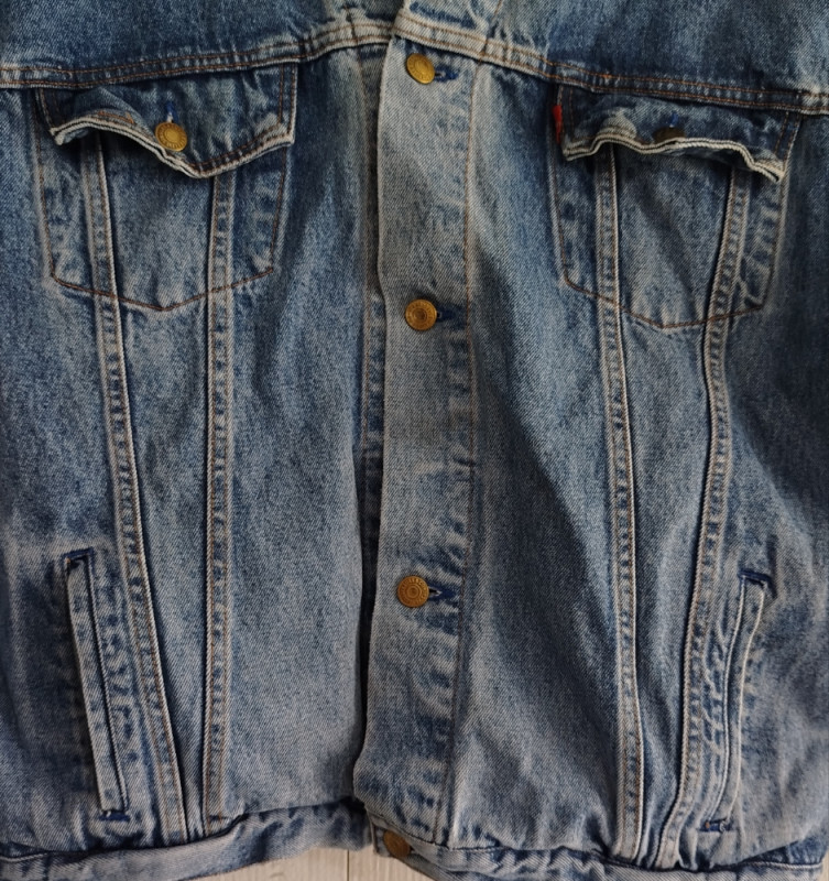 Levis teksas jakna vintage wash original Made in USA retro denim