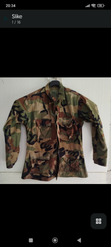 Vojna oprema odjeća uniforma jakne kaiš kombinezoni kapa airsoft