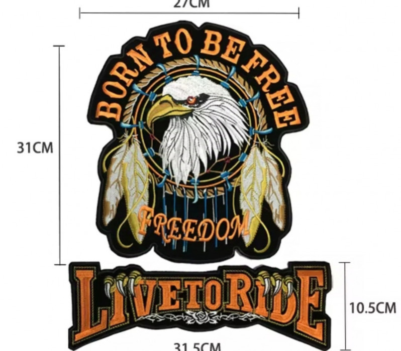 Harley Davidson veliki vezeni amblemi prišivači bajkeri različiti