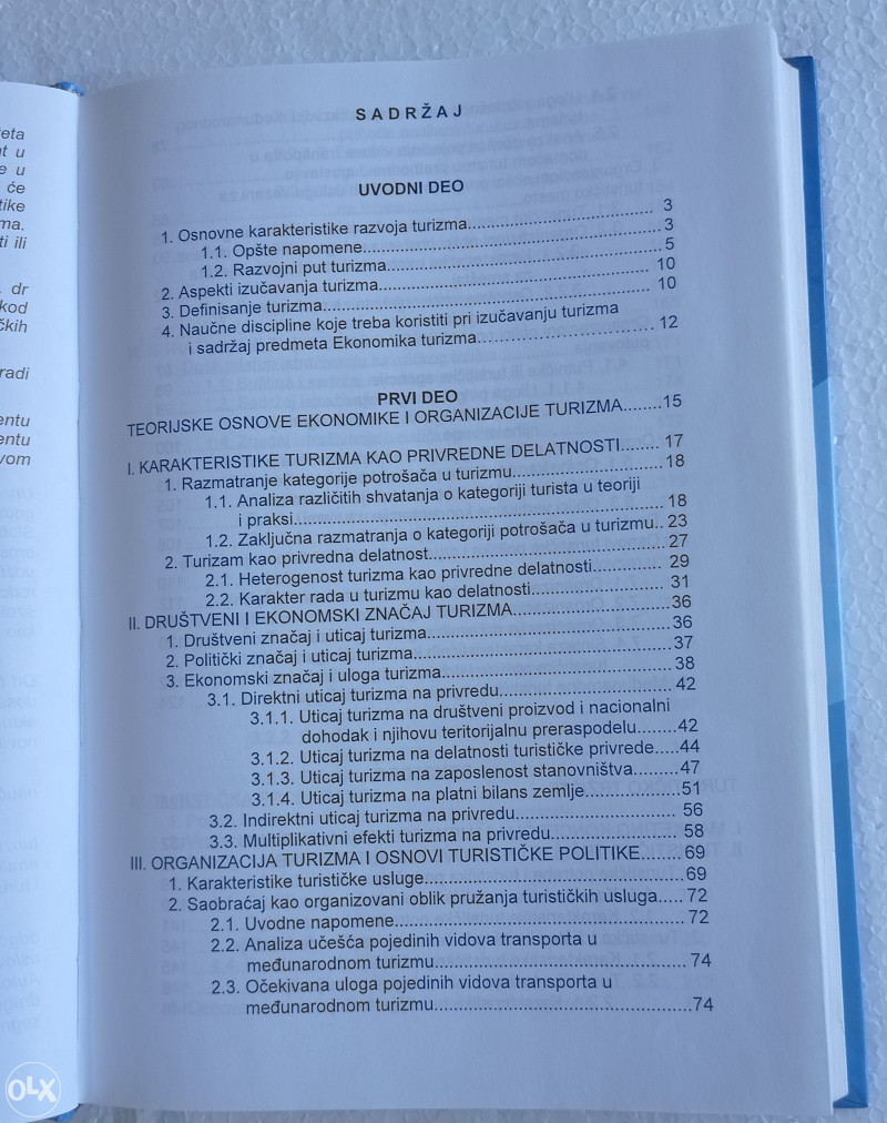 EKONOMIKA TURIZMA Unković Zečević Ekonomski fakultet