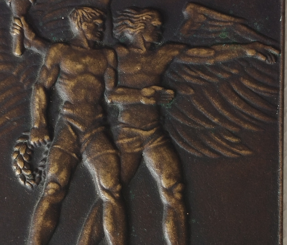 Bronzana sportska plaketa Atletika Njemačka 1930-ih godina stara