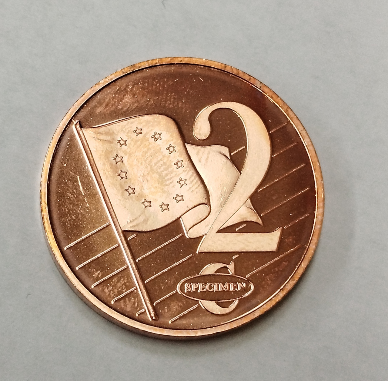 2 Euro cent Probni novčić Bugarska 2003 Specimen kovanica