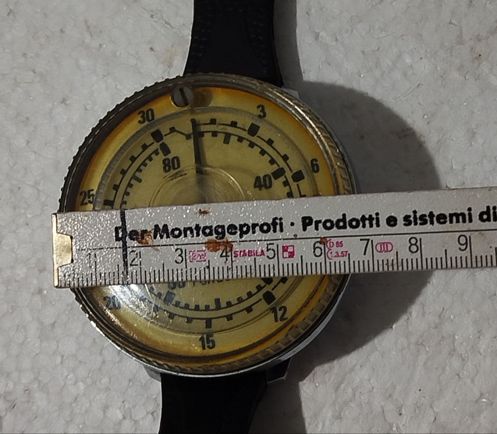 Dubinomjer sat Fondor ronilački Mega Sport Torino Italy vintage