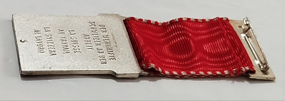 Švajcarska medalja orden stari 1960 Švajcarac obavlja težak rad