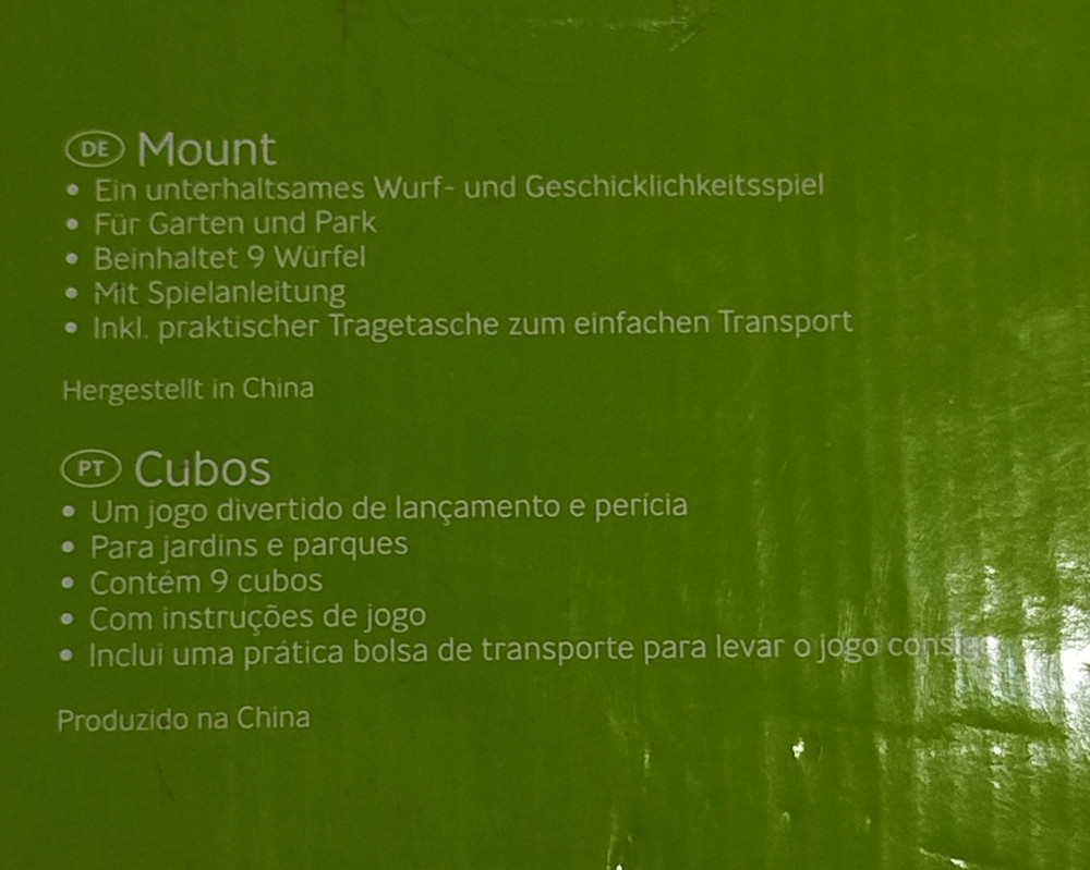 Drvena igra Cubos kocke set za dvorište park Crane