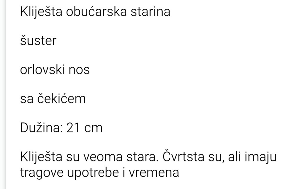 Set kliješta različitih alata podesiva avijatičarska obućarska
