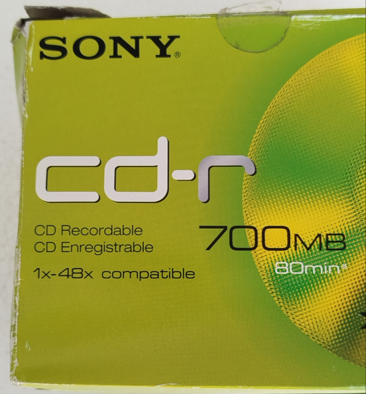 Sony CD-R 700MB 9 diskova 80 minuta neotpakovani