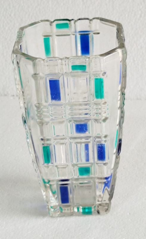 Original Waltherglas staklena vaza vintage dizajnerska