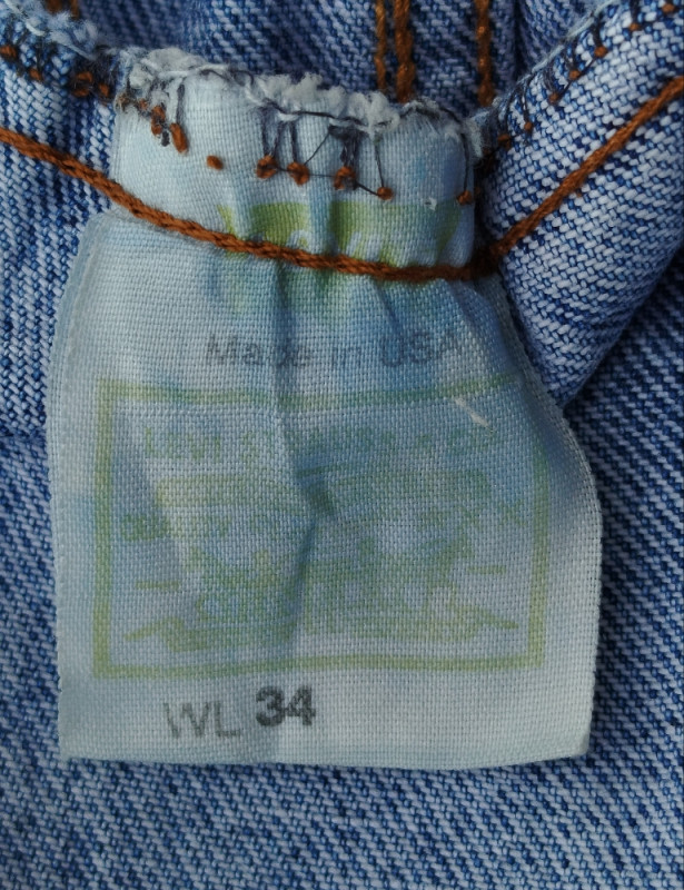 Levis teksas jakna vintage wash original Made in USA retro denim
