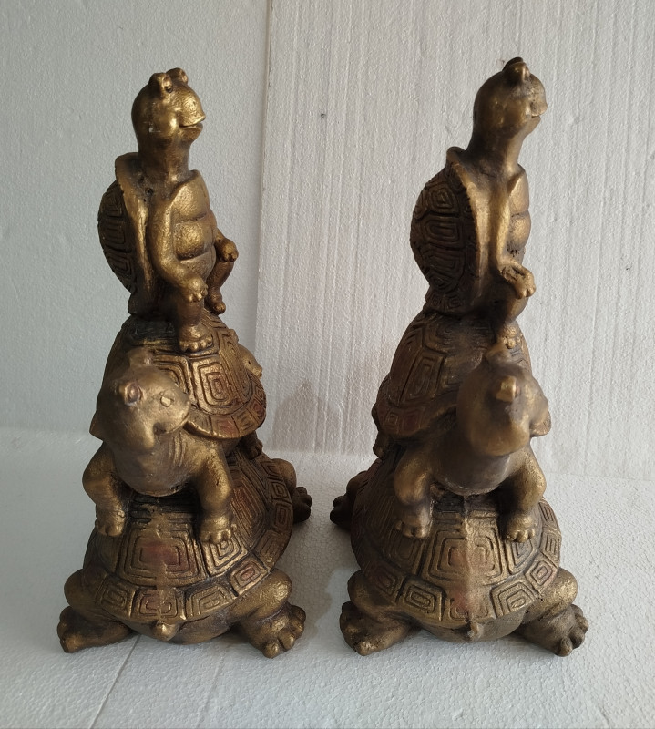 Kornjače par veće keramičke feng shui simbol dekoracija