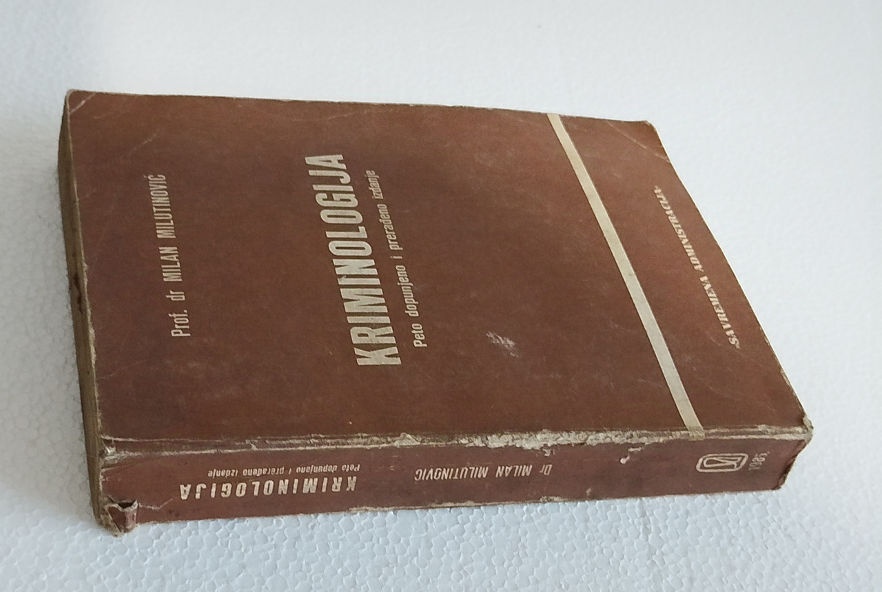 Kriminologija Milan Milutinović knjiga udžbenik