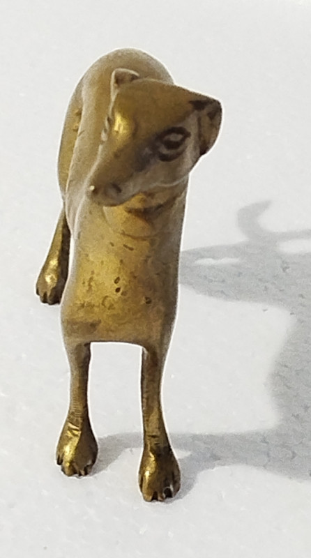 Mesingane figure konj pas vintage starina teške skulpture
