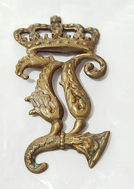 Ornament znak značka za bavarski vojni šljem iz 19. vijeka