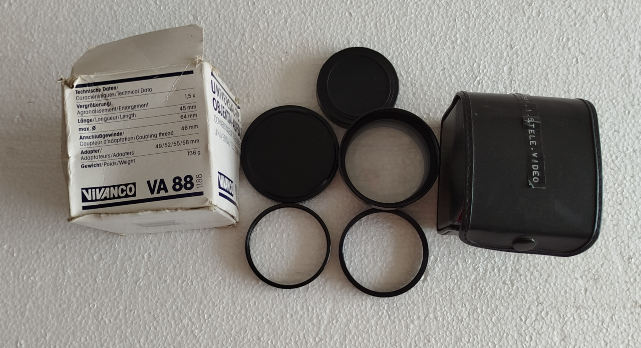 Vivanco VA 88 Video Tele Objektiv Konverter 55 58 mm