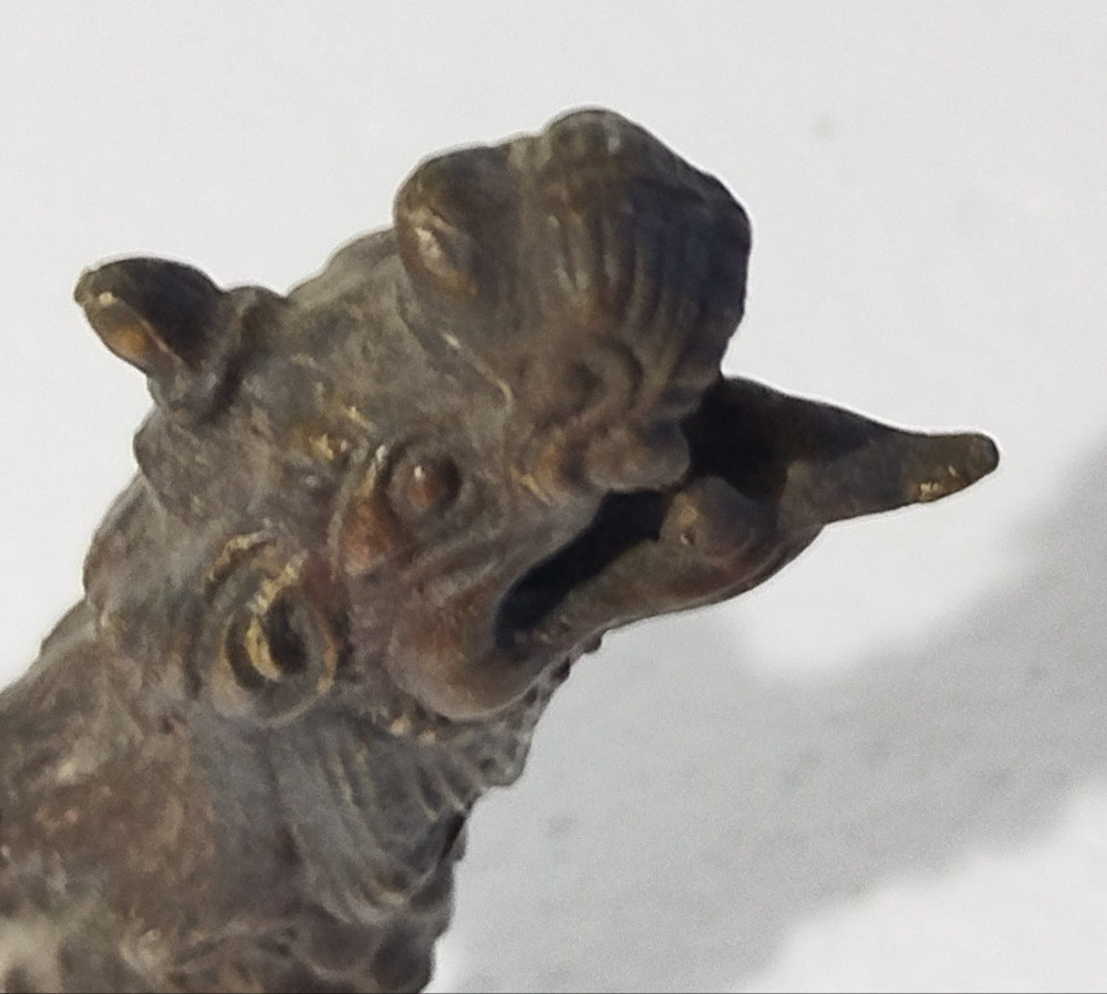ZMAJ stara figurina metalna antika raritet feng shui