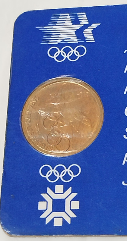 Olimpijski medaljon Sarajevo Los Angeles 1984 kovanica