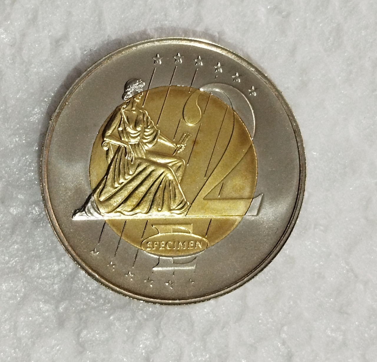 2 dva evra eura Bugarska numizmatička kovanica 2003 Specimen