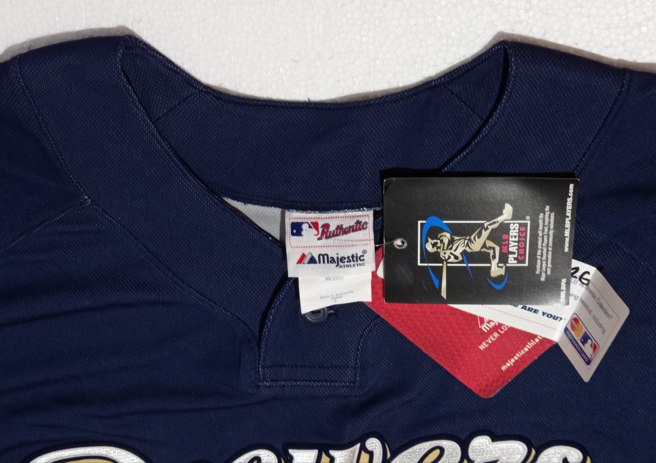 JJ Hardy dres Milwaukee Brewers MLB Baseball Majestic