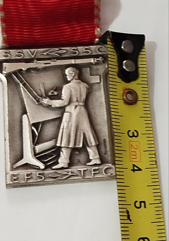 Švajcarska medalja orden stari 1960 Švajcarac obavlja težak rad