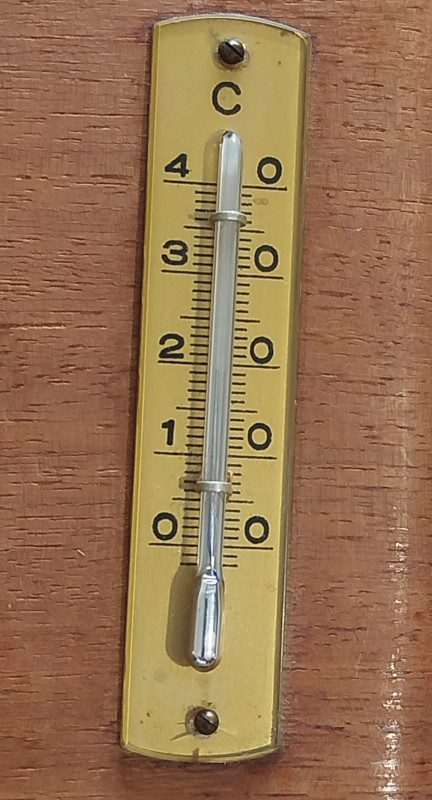 FISCHER barometar i termometar stari vintage