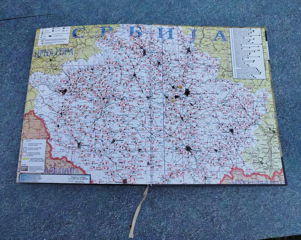Atlas Stare Srbije Evropske karte Kosova i Metohije RUSKI JEZIK