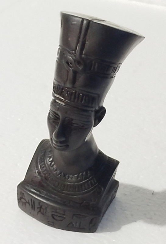 Egipatska figura bista Nefertiti ručni rad vintage dekoracija